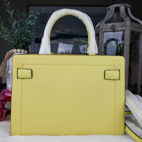 🌺NWT Michael Kors MD EW Rayne Satchel bag yellow - Picture 4 of 8